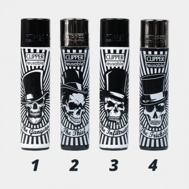 Briquet Clipper Party Skulls