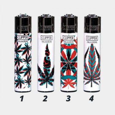 Briquet Clipper Neon Leaves 4
