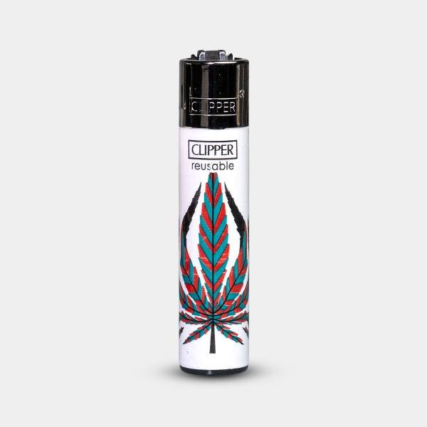 Briquet Clipper Neon Leaves 4