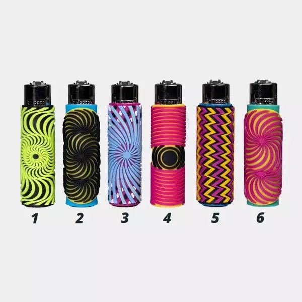 Voir Briquets Clipper avec étui en silicone Illusion Arts - GB