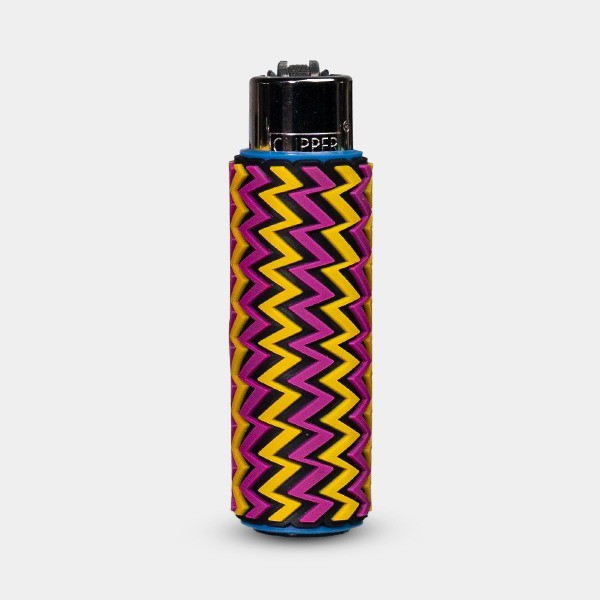 Briquets Clipper avec étui en silicone Illusion Arts