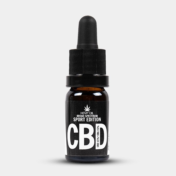 Huile GB CBD 15 % + CBG 15 % pour la récupération des sportifs