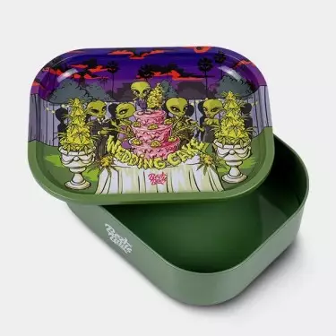 Boîte en Métal avec Plateau à Rouler 'Wedding Cake' - Growbarato