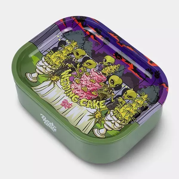 Boîte en Métal avec Plateau à Rouler 'Wedding Cake' - Growbarato