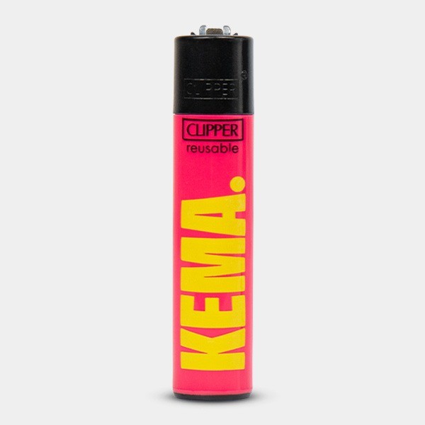 Briquet Clipper KEMA rouge