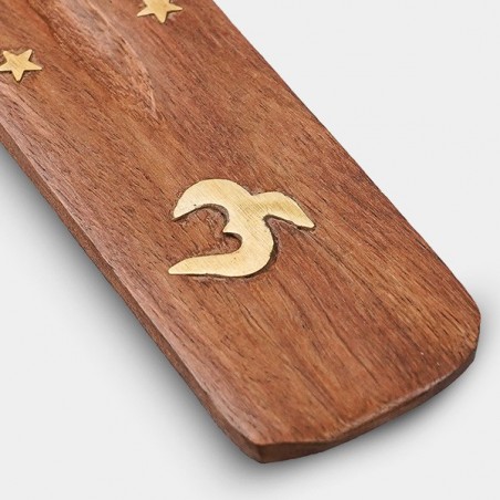 Acheter porte-encens plat 30 cm en bois - Grow Barato