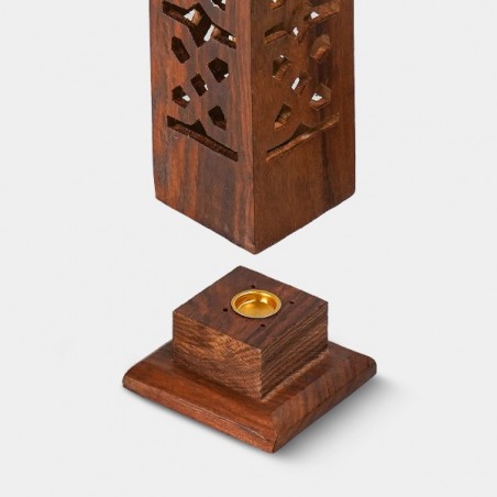 Acheter tour porte-encens en bois - Grow Barato