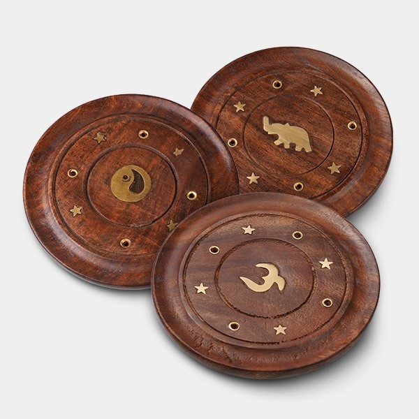 Voir Acheter assiette porte-encens en bois - Grow Barato