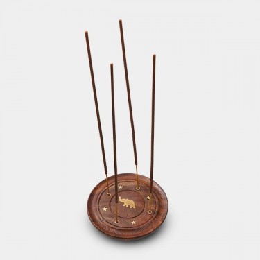Acheter assiette porte-encens en bois - Grow Barato