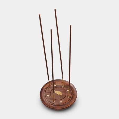 Acheter assiette porte-encens en bois - Grow Barato