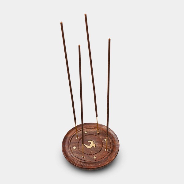 Acheter assiette porte-encens en bois - Grow Barato