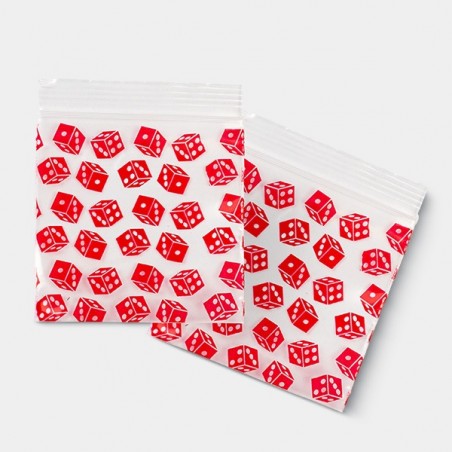 Sachet Zip 50 x 50 mm Dés  - GB The Green Brand