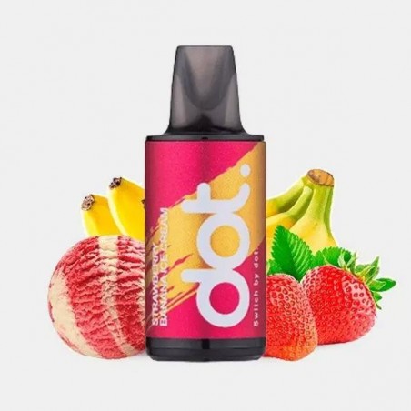 Cartouche pré-remplie Dotmod Switch Strawberry Banana Ice Cream 20 mg - Growbarato
