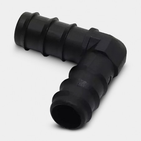 Coude de 90º pour tube d'arrosage de 16mm