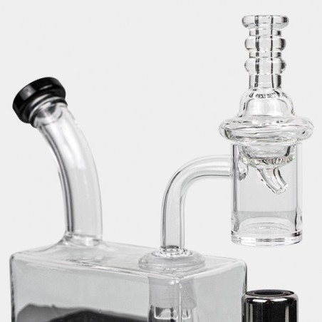 Bong Travel Rig Avec Chalumeau Black Leaf - GB The Green Brand