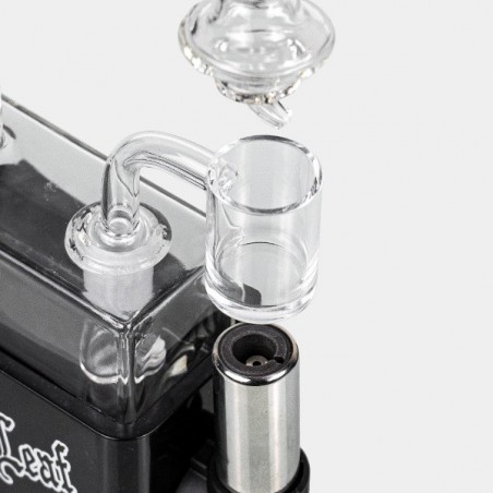 Bong Travel Rig Avec Chalumeau Black Leaf - GB The Green Brand