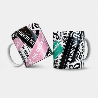 Tasse de porcelaine 350 ml avec design de GB The Green Brand