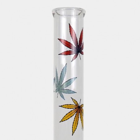 Bong en verre Multi Leaf Glass 40 cm - GB The Green Brand