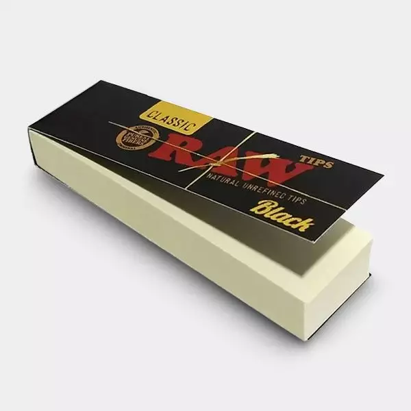 Voir Raw Black Tips Classic filtres pour joints - Grow Barato