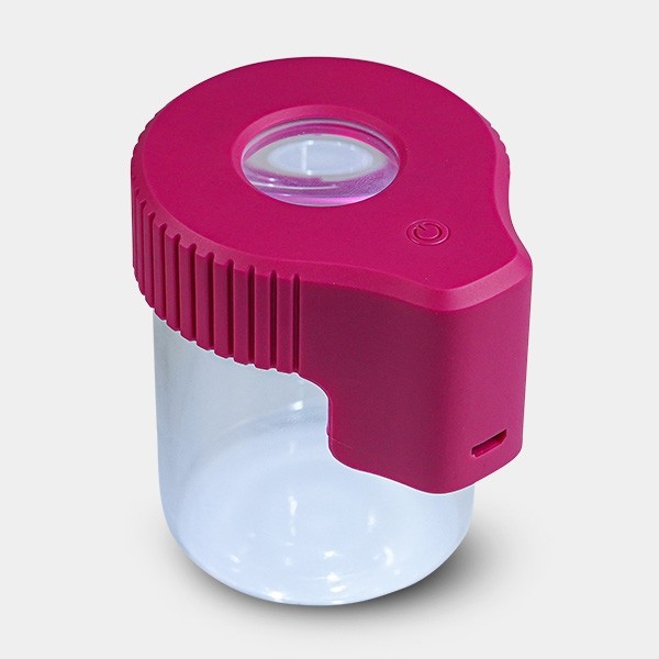 Bocal d'exposition avec loupe et ampoules LED - Grow Barato