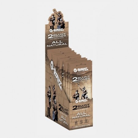Boîte de Blunts au Chanvre G-Rollz Saveur naturelle