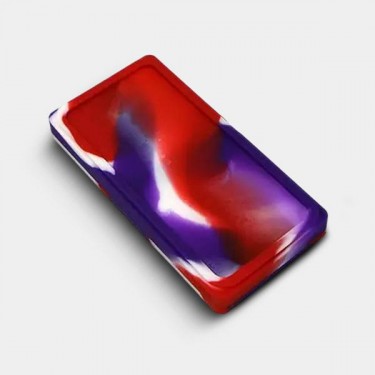 Étuis en silicone 2 sections bleu, rouge et blanc