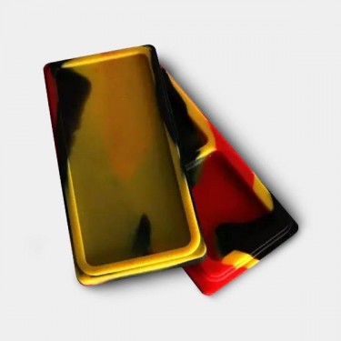 Étuis en silicone 2 sections jaune, rouge et noir