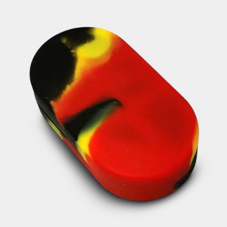 Étuis en silicone 2 sections rouge, jaune et noir
