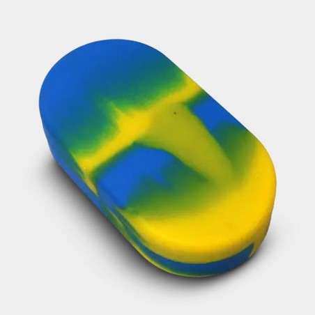 Étuis en silicone 6 sections jaune, bleu et vert