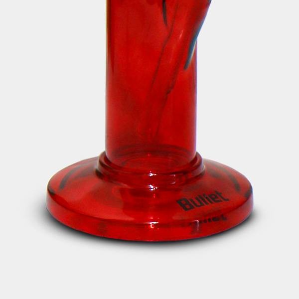 Bong en verre rouge Ice Bullet 43 cm - Grow Barato
