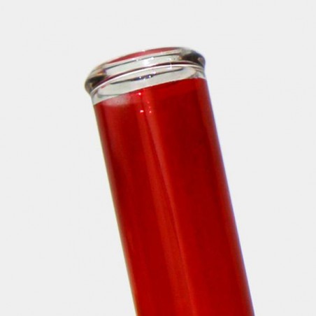Bong en verre rouge Ice Bullet 43 cm - Grow Barato