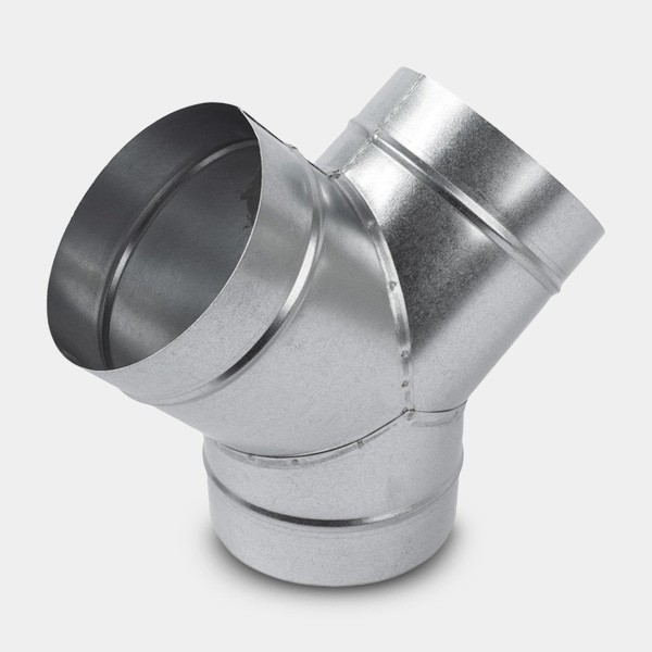 Raccord en Y en Aluminium pour Ventilation 2