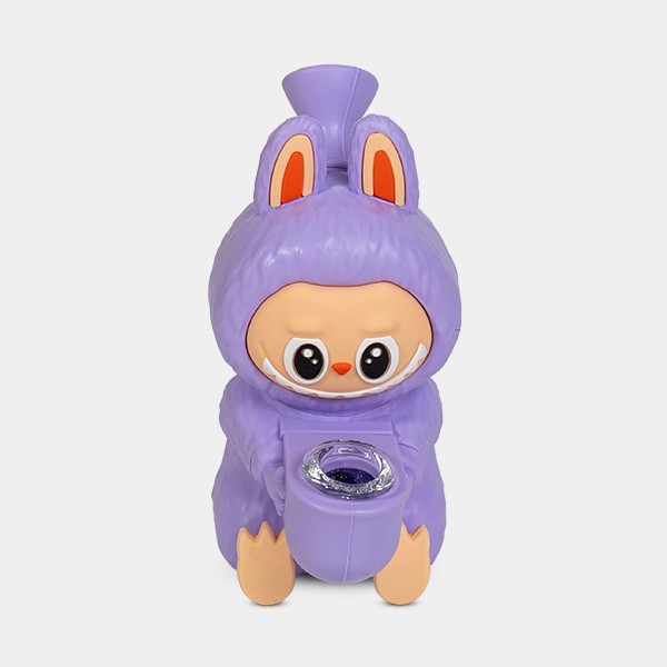 Bong Labubu en silicone en 5 couleurs différentes - Growbarato