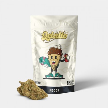 Fleurs CBD Indoor GB 'Gelatto' packaging