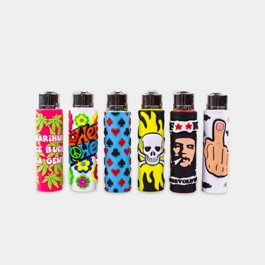 View Briquet Clipper avec étui Mix Go