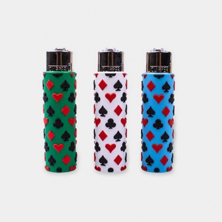 Briquet Clipper avec étui Mix Go 3