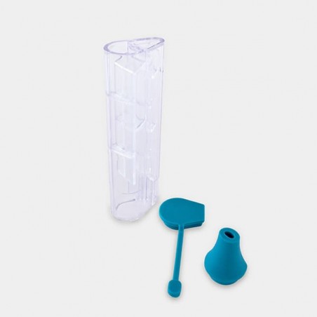 Non Spill Bong bleu ouvert