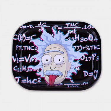 Plateau à rouler 'Einstein' | Design galactique Rick et Morty
