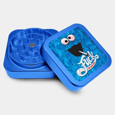 Grinder en aluminium carré 'Le monstre' ouvert