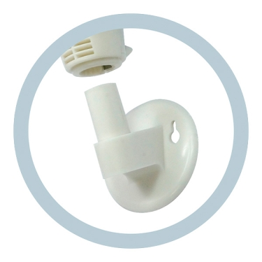 Ventilateur 2 en 1 mural et sur pied 40 cm support