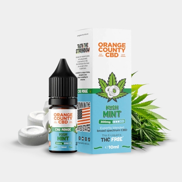 Voir E Liquid Orange County CBD Cali Kush Mint