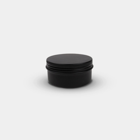 Boîte en aluminium noir mat avec couvercle à vis robuste | GB