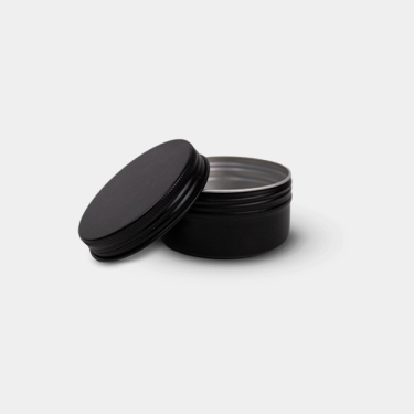 Boîte en aluminium noir mat avec couvercle à vis robuste | GB