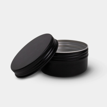 Boîte en aluminium noir mat avec couvercle à vis robuste | GB