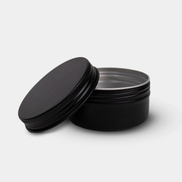 Boîte en aluminium noir mat avec couvercle à vis robuste | GB