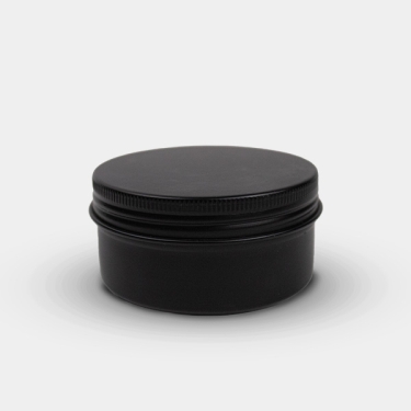 Boîte en aluminium noir mat avec couvercle à vis robuste | GB