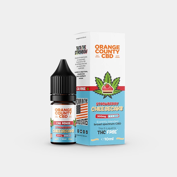 E-liquide Orange County CBD Strawberry Cheesecake