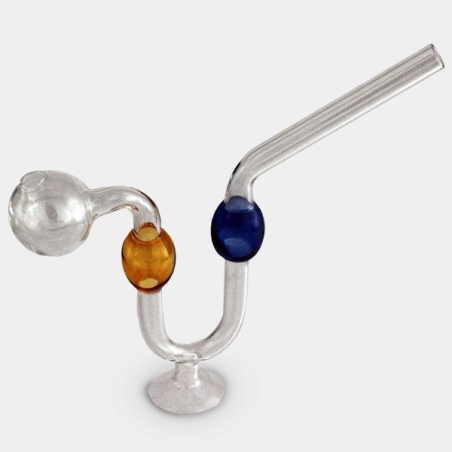 Pipe à huile en verre avec support - GB The Green Brand
