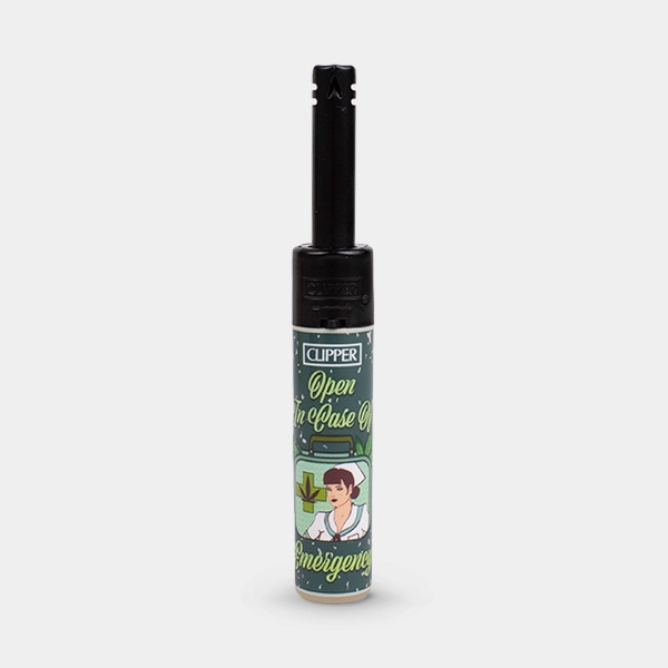 Briquet Clipper Minitube Rétro Weed