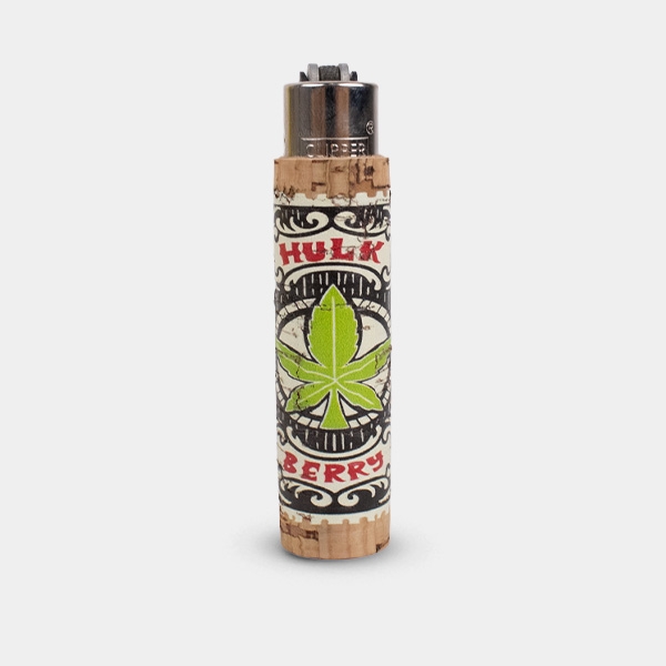 Briquet Clipper avec étui en liège Weed Cork